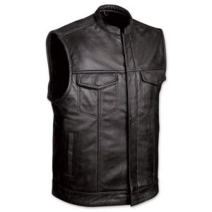 Leather Vest Men